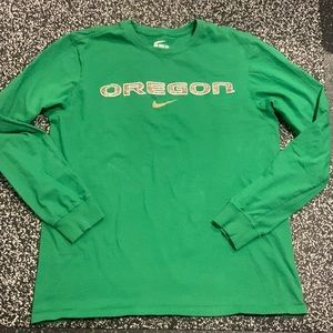 Camo Logo Oregon Duck Nike Tee Long Sleeved